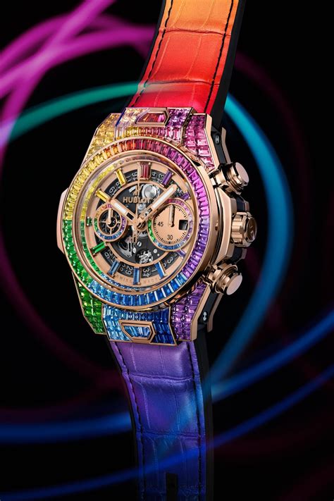 hublot baguette|BIG BANG UNICO FULL BAGUETTE KING GOLD RAINBOW .